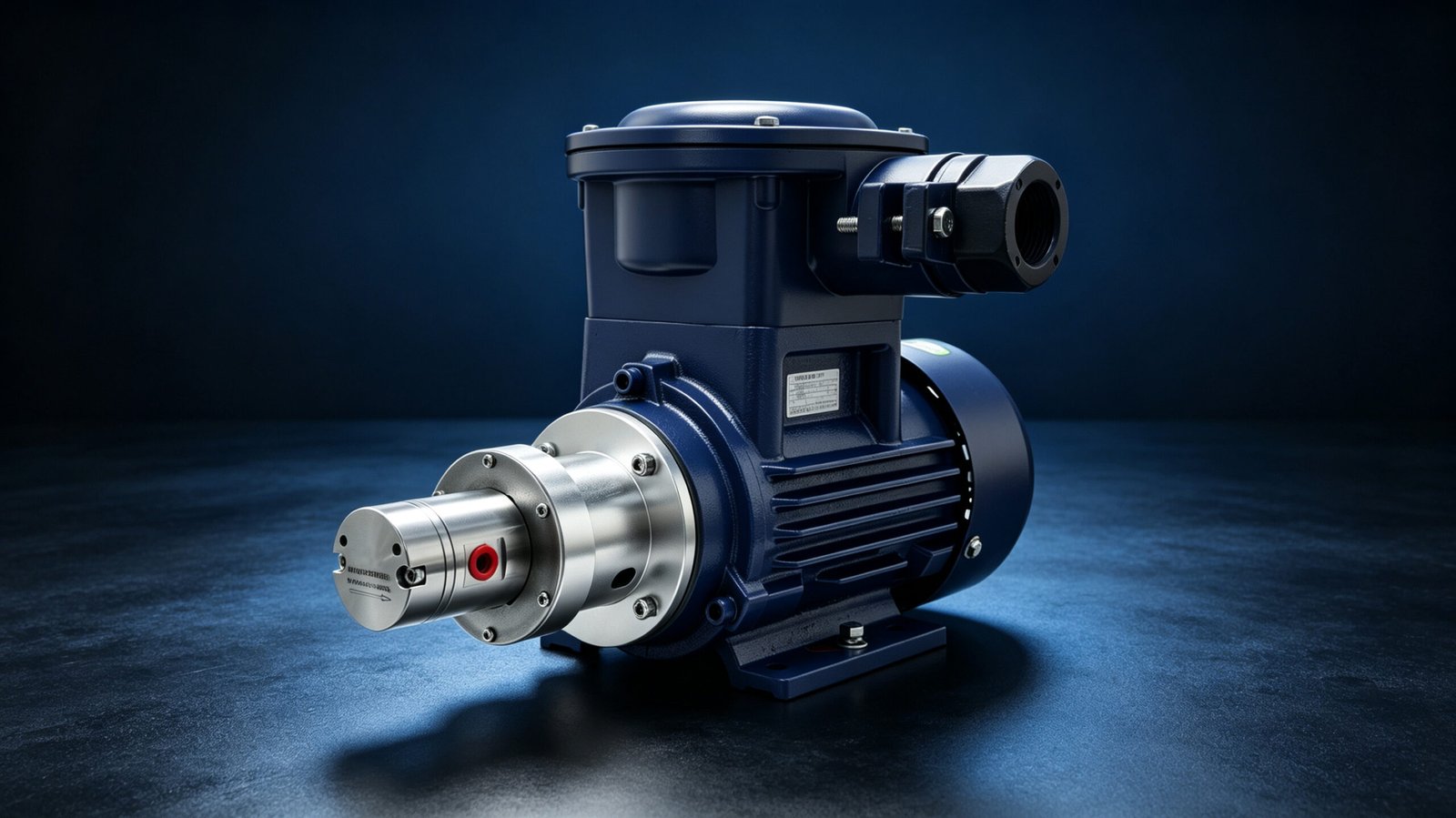 Mini magnetic drive pump with three-phase explosion-proof motor