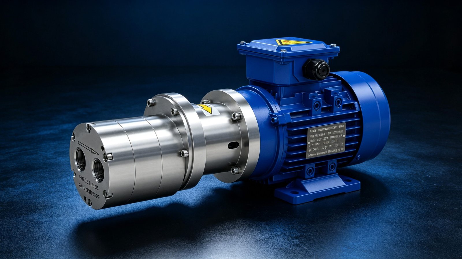 Mini magnetic drive pump with three-phase standard motor